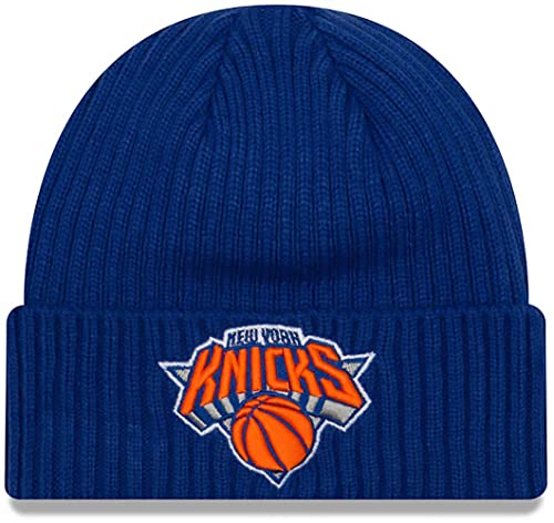 New Era Unisex-Adult NBA Official Sport Knit Core Cuffed Knit Beanie Hat (New York Knicks)