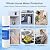 Purevua 20 Micron 10" x 2.5" Sediment Filter, Whole House Water Filter Cartridge Replacement for Any 10 inch RO Unit, Compatible with Culligan P5, GE FXUSC, WFPFC5002, AP110, WHKF-GD05, Pack of 6