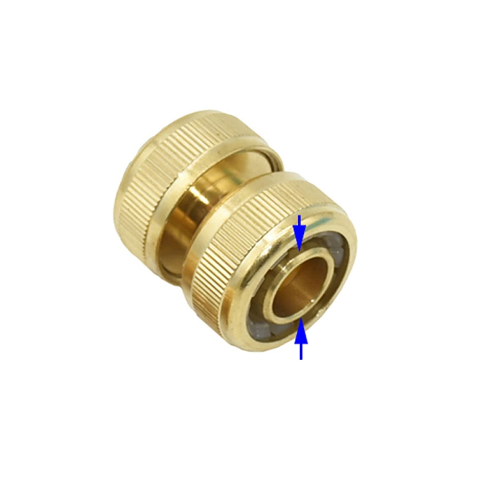 yaoqijie 5pc 1/2 3/4 pulgadas Conector de reparación de la manguera de latón 12 mm / 16 mm Conector de manguera jardín Adaptador de tubería de agua invernadero lasting (Color : 3I4)