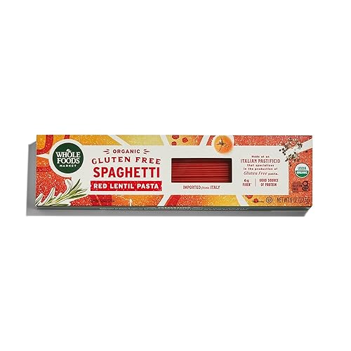 Whole Foods Market Espaguetiti orgánico con lentejas rojas sin gluten 8 onzas Whole Foods Market Espaguetiti orgánico con lentejas rojas sin gluten 8 onzas