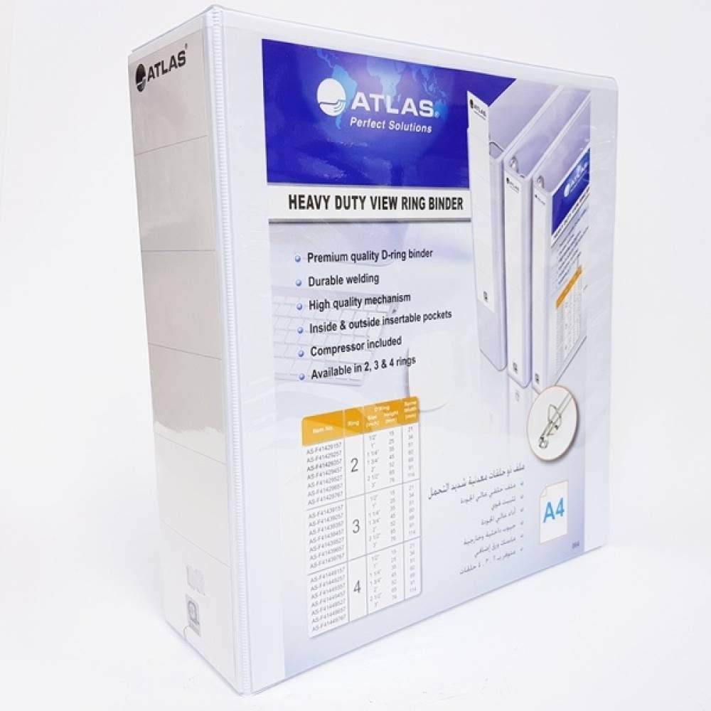 Pvc 2Ring A4 65Mm (2½") W/P We, White