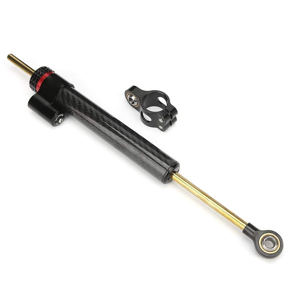 Dingln Dirección Amortiguador De Dirección Regulable De Fibra De Carbono De Partes De Motos Adapta For Kawasaki