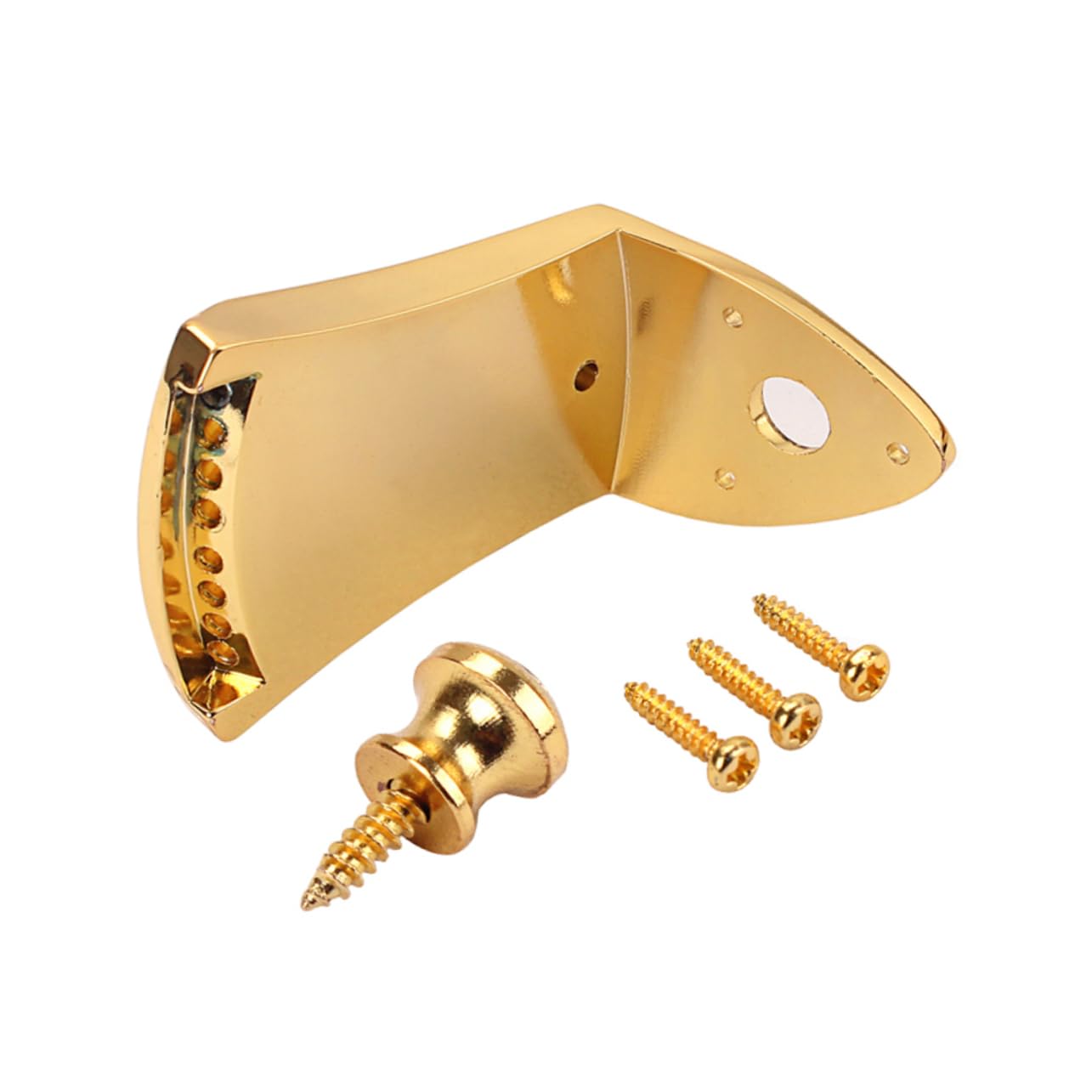 Garneck Replacement Tailpiece for 8-string Guitar Accessory Screwed Metal Triangle Design