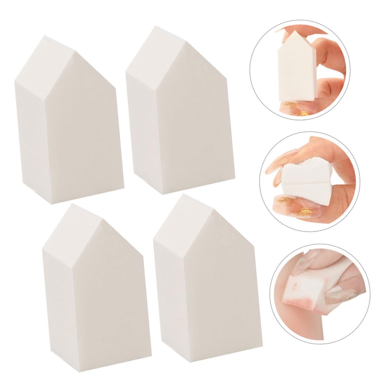 minkissy 300 Piezas De Herramientas De Maquillaje Desechables Esponja De Maquillaje En Polvo Esponja Facial Para Maquillaje En Polvo Hojaldre De Base De Maquillaje Esponjas De Maquillaje
