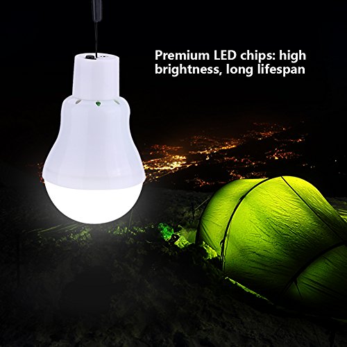 Portable 12LED Solar Powered Light Bulb Lamp