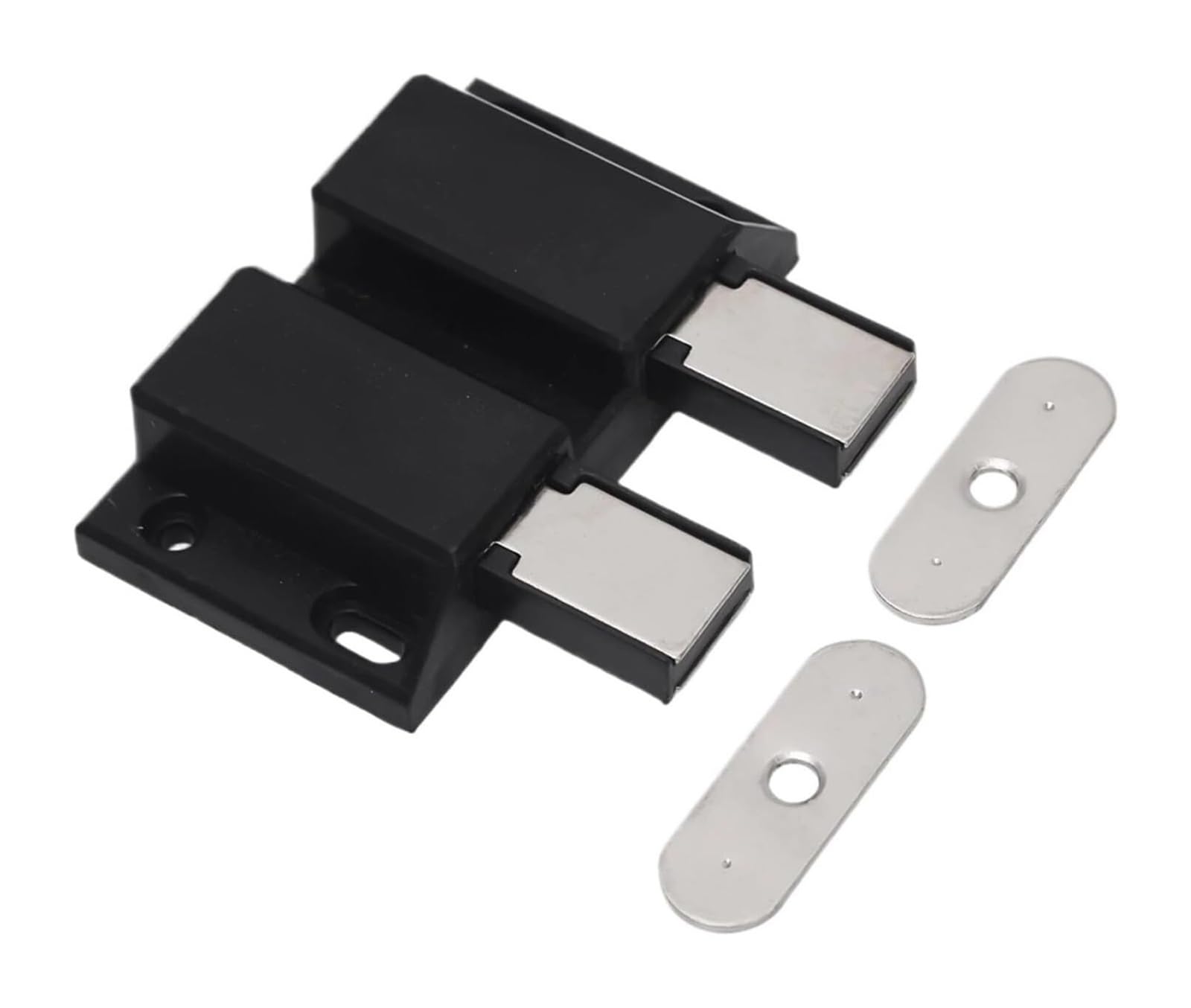 Opeximatun Black 2 14Pcs Magnetic Push Latch Catch Pressure Touch Release