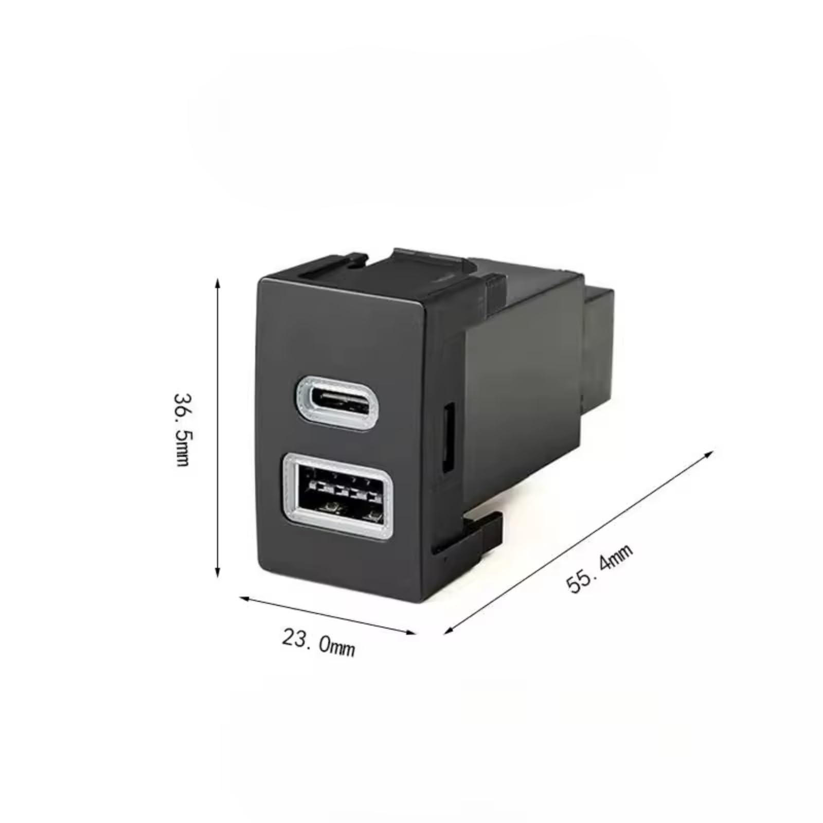Consola Central Con Puerto USB Compatible Con Crv Para Breeze Para Urv 12V QC3.0 Para Cargador Coche Dual Para Adaptador Carga Teléfono TIPO C Con Cable Puerto USB Coche