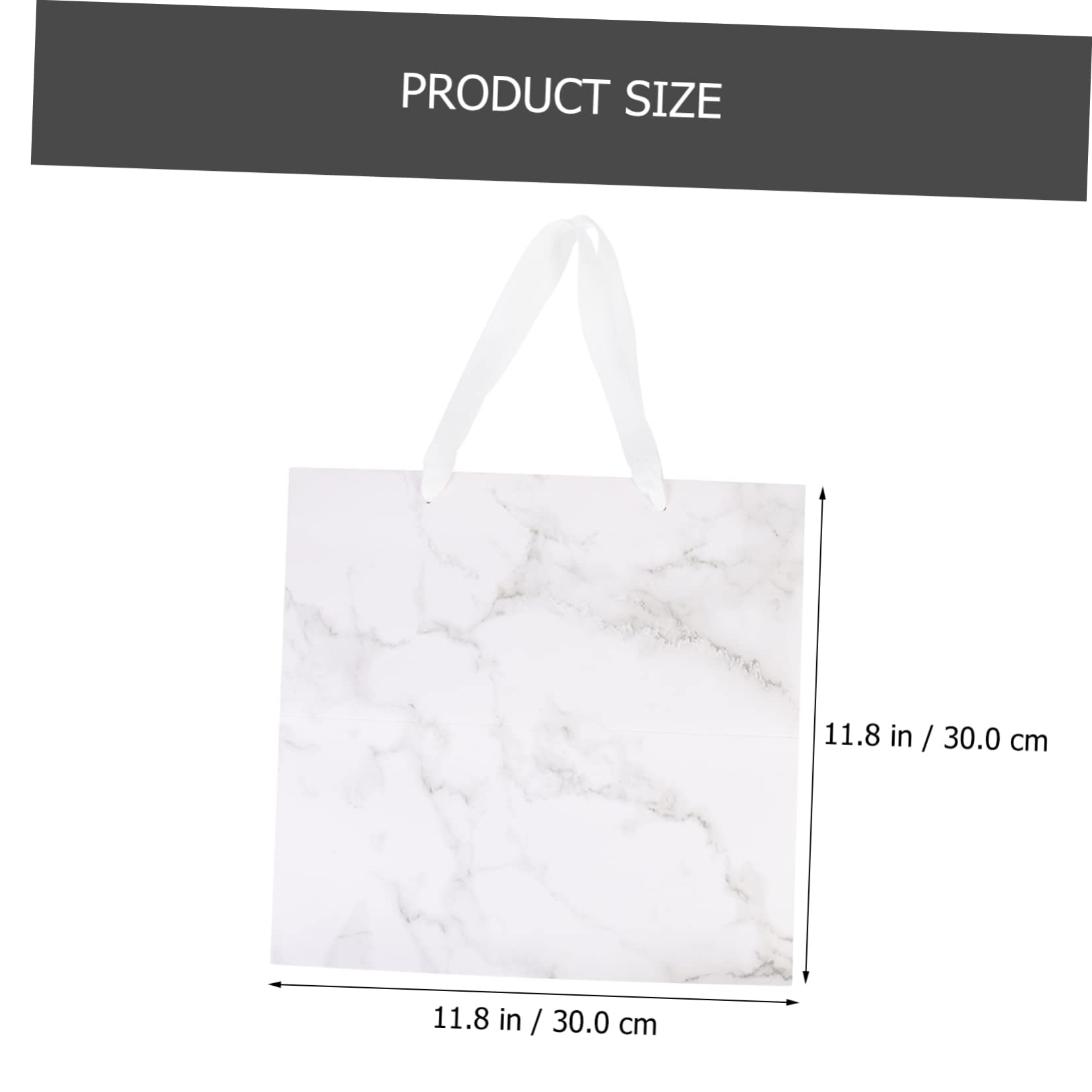 Healeved 6piezas Bolsa De Diseño De Mármol Para Cumpleaños y Flores Bolsa De Transporte Decorativa Para Pasteles y Práctica y Ligera