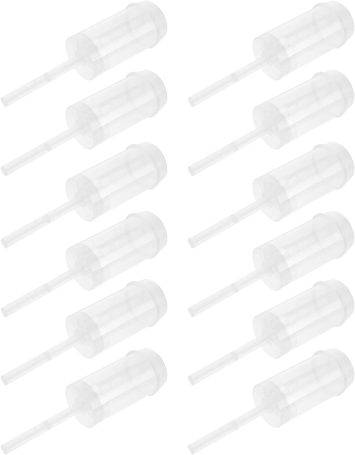 Housoutil 30PCS Cake Push Pop Containers, Plastic Cake Pop Shooter, Clear Round Cake Push up Pop Container for Birthday Party Wedding