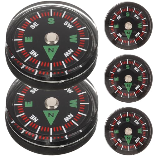 KALLORY Mini Brújula de Bolsillo 5 Piezas para Camping