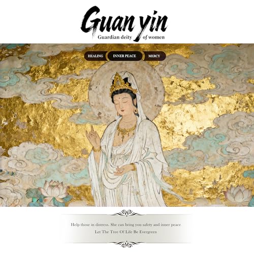Estatua Cerámica Guan Yin Grande miniatura 2