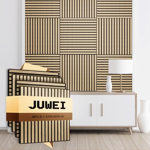 AKK-Star - Paneles acústicos de pared, paquete de 4 paneles de 600 x 600 x 18 mm, insonorizantes y absorbentes de sonido para paredes y techos, adecuados para sala de conferencias, pared de TV