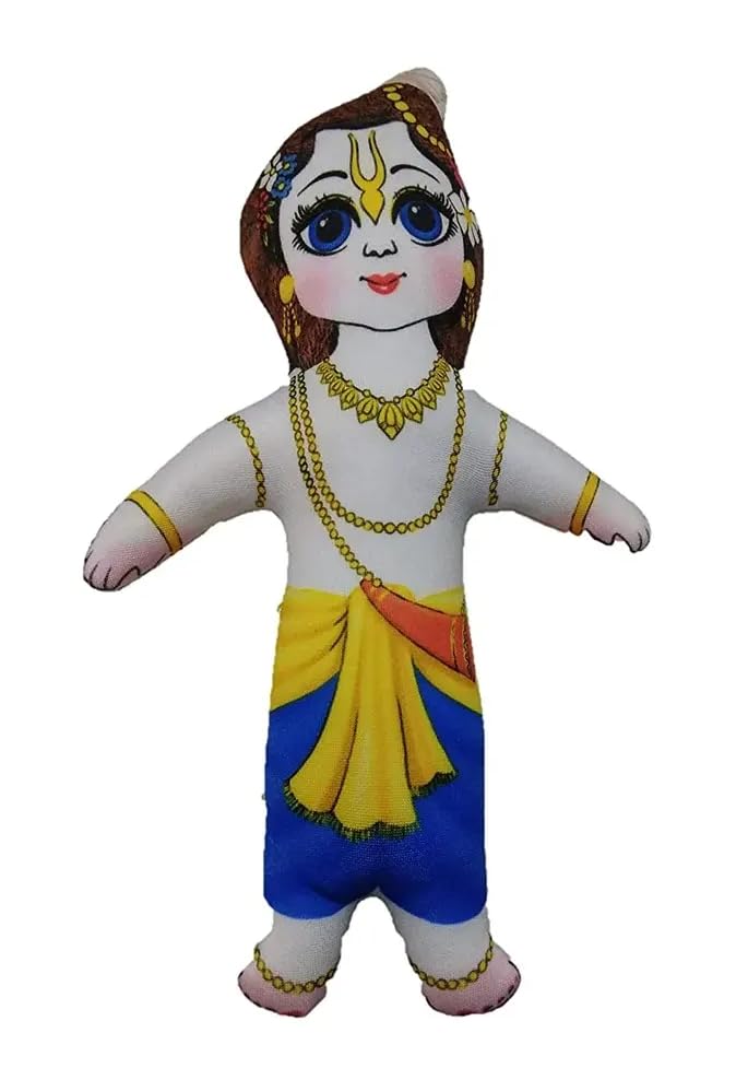 Image of Vrindavanstore.in Balram Soft Toy 7.5 inches Soft and Plush Washable Toy Balram Soft Toy Cuddly and Washable Plush Dolls | Perfect for Kids Home Decor and Spiritual Gifting