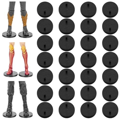28PCS 6 Inch Action Figure Stand Display Bases with Peg Toy Organizer Holder Accessories Compatible with Mavel Legends Series/GiJeo Classified...