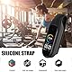 Itonash Ersatz-Clip-Halter, Weich, Wasserdicht, Armband-Schutzband-Abdeckung, Kompatibel mit Mi Band 6, Armband, Ersatz-Fitness-Armband (Schwarz)