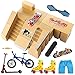 TIME4DEALS Finger Skateboard Park 5pcs Skate Park Kit Ramp Parts Mini Fingerboard Rails Starter Kit with 5 Decks, 2 fingerboards & 5 Silicone Mat Set