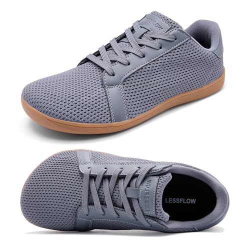 Men's Wide Walking Shoes Barefoot Sneakers Minimalist Running Shoes Zero Drop Sole Trainer Breathable Casual Athletic Shoe