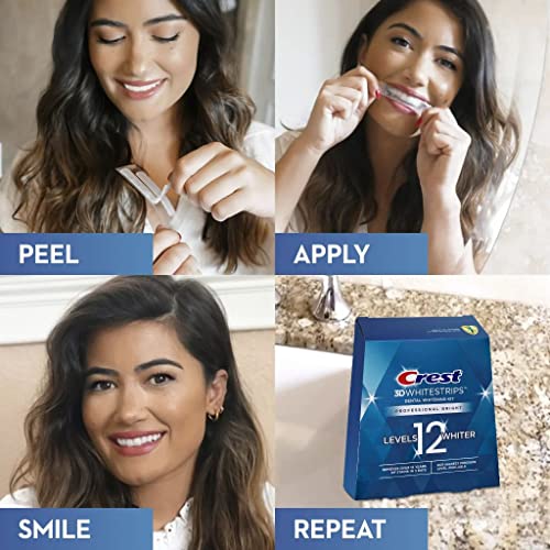 Image of Crest 3D Whitestrips Professional Bright Levels 12 Teeth Whitening Kit, 18 Treatments, 1, 36.0 Count