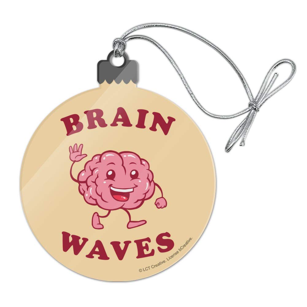 GRAPHICS & MORE Brain Waves Waving Funny Humor Acrylic Christmas Tree Holiday Ornament