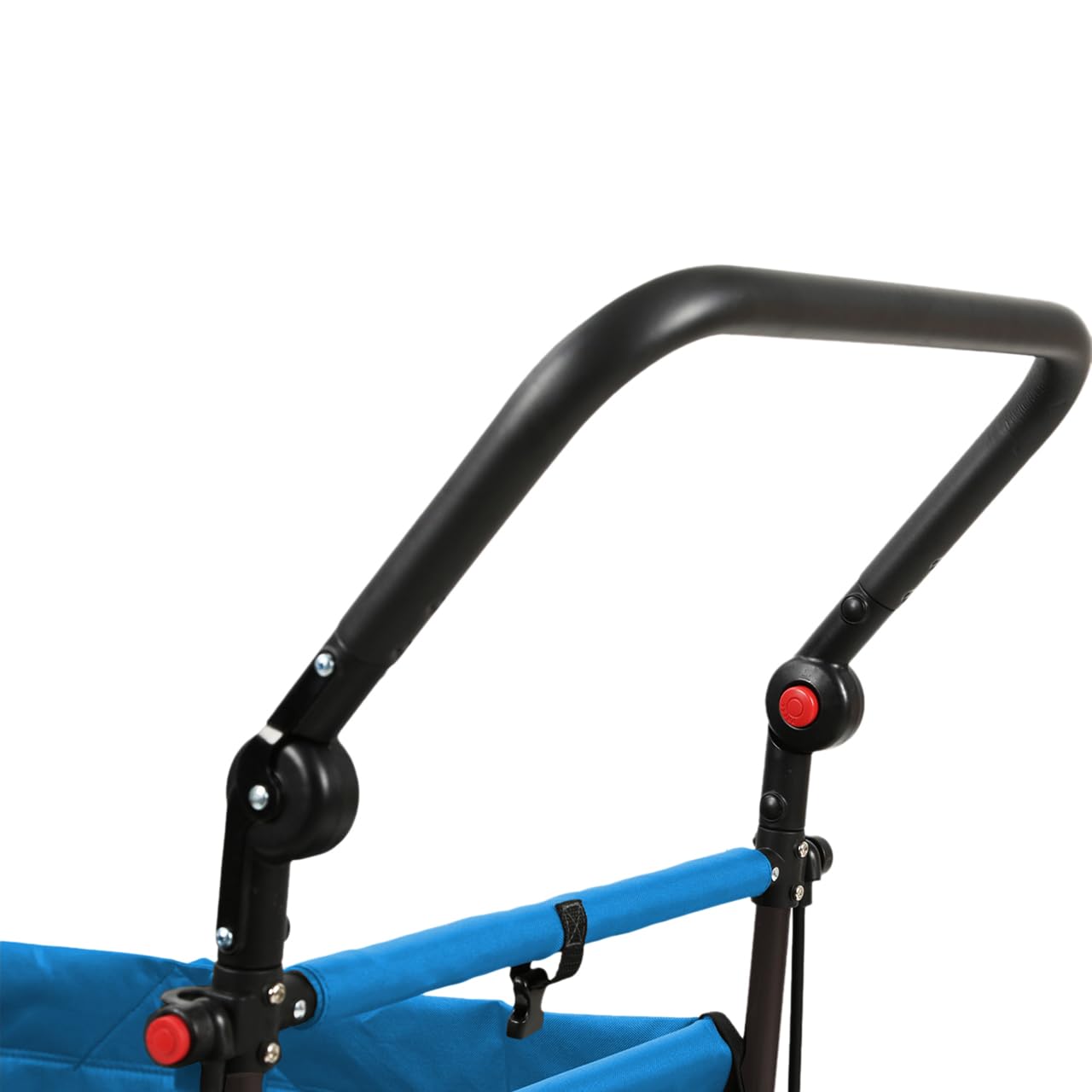 FUXLIFE Bollerwagen FX-CT800 Komfort faltbar - Türkis • Kinder Transportwagen mit Sonnendach • gepolsterte Innenraumverlängerung • robuste Räder • kompakt klappbarer Handwagen