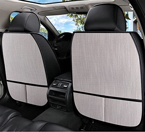 Housses de siège de voiture ensemble complet d'accessoires lin