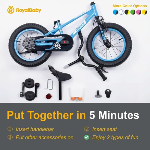 image for Royalbaby Freestyle EZ Kids Bike, Easy Learn Balancing to Biking, 16 I