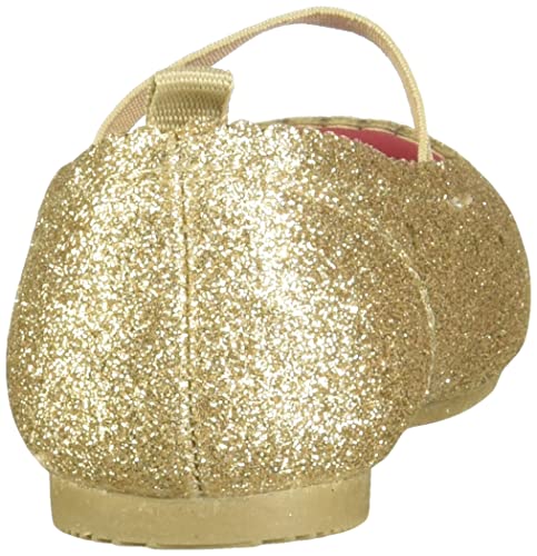 Carter's Girls Ellaria Ballet Flat, Gold, 4 Toddler #TOP2