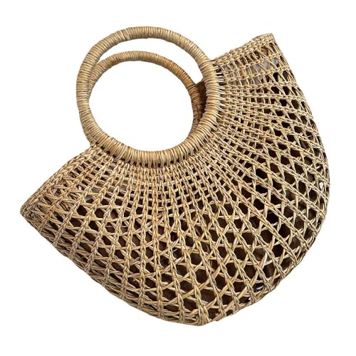 Sacs de paille rétro finitions artisanales et grand cabas pour femmes