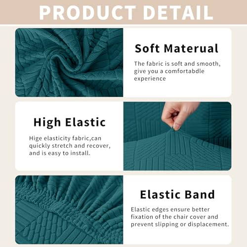 Ystyle Stretch Stuhlhussen 2er Set, Stuhlbezug Elastischer, Hussen Für Stühle Abnehmbarer Waschbarer, Universal Stuhlbezüge… – Ansicht 5