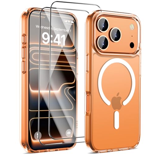 Protection iPhone 17 Pro Max antichoc coque transparente compatible MagSafe et protège-écran