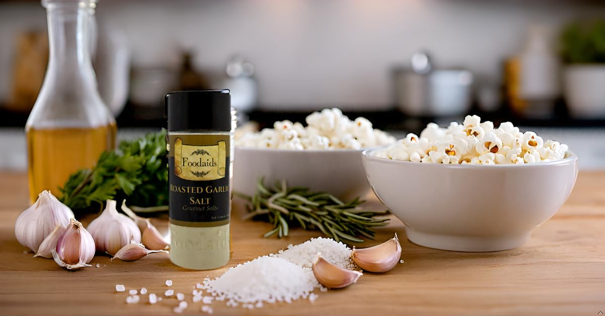 Foodaids Roasted Garlic Salt/Namak For Topping in Dishes - 100 Gm
