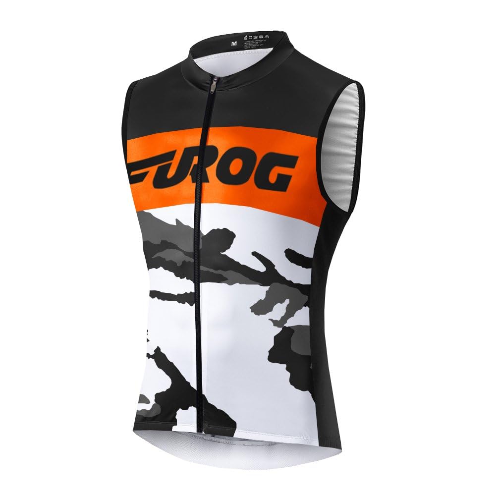 UGLY FROG Fahrradweste Winter Radwesten Herren Ärmellos Rennrad Trikot Thermo Vlies Fahrradtrikot Fahrradbekleidung Warm Schweiß MJRMH01
