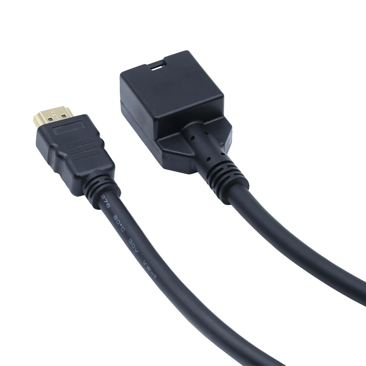 19-pinowy kabel męski typu E żeński do typu A, kompatybilny z HDMI – kabel połączeniowy klasy samochodowej 4K o wysokiej rozdzielczości, wersja 1,4 | antywibracyjny (196,85 cala)