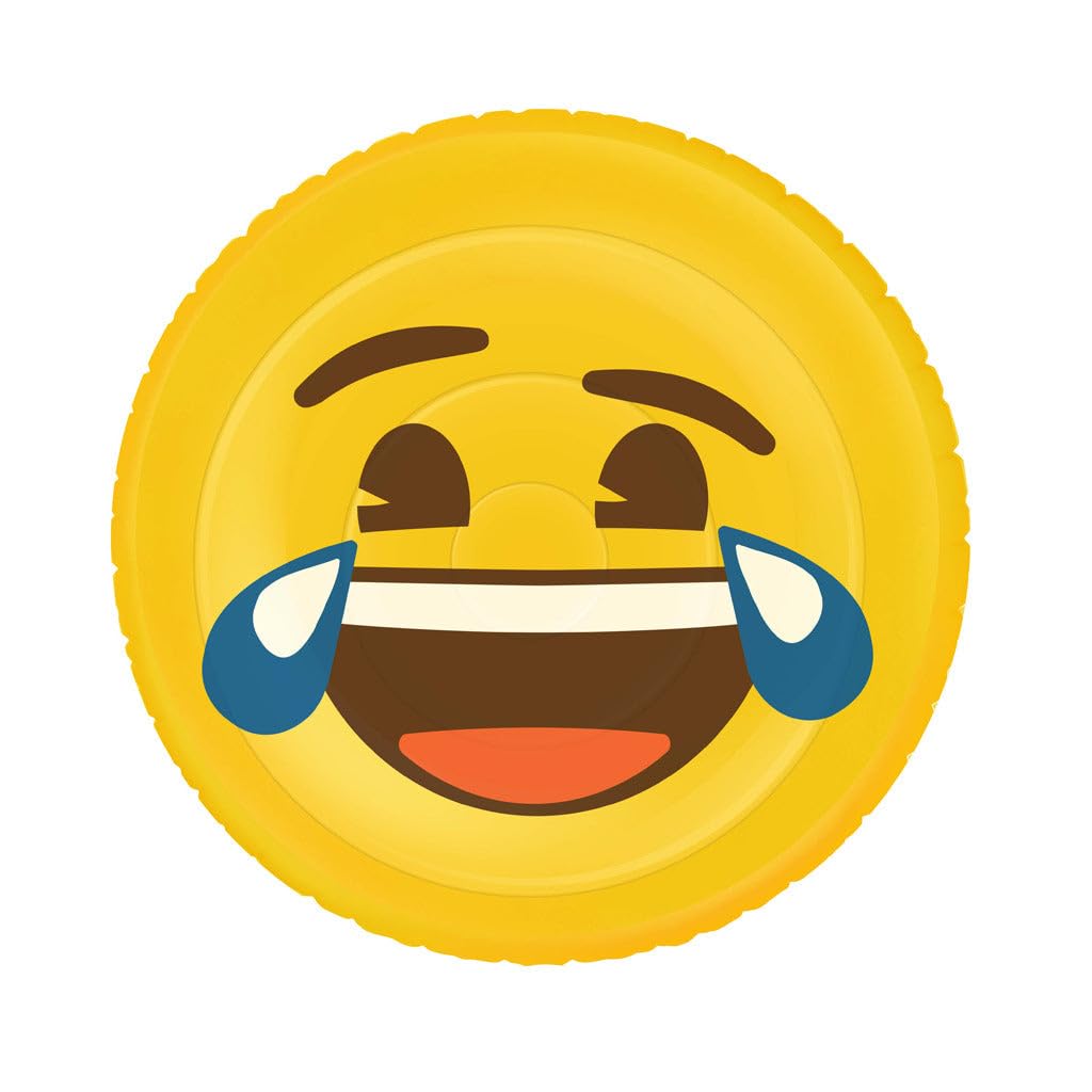 Otto Simon Emoji Gonflable Drôle De Tête, pour la mer et la Piscine, Ø 140 cm