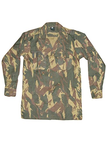 Camicia militare militare militare dell'esercito portoghese in cotone camouflage campo giungla Mimetico S