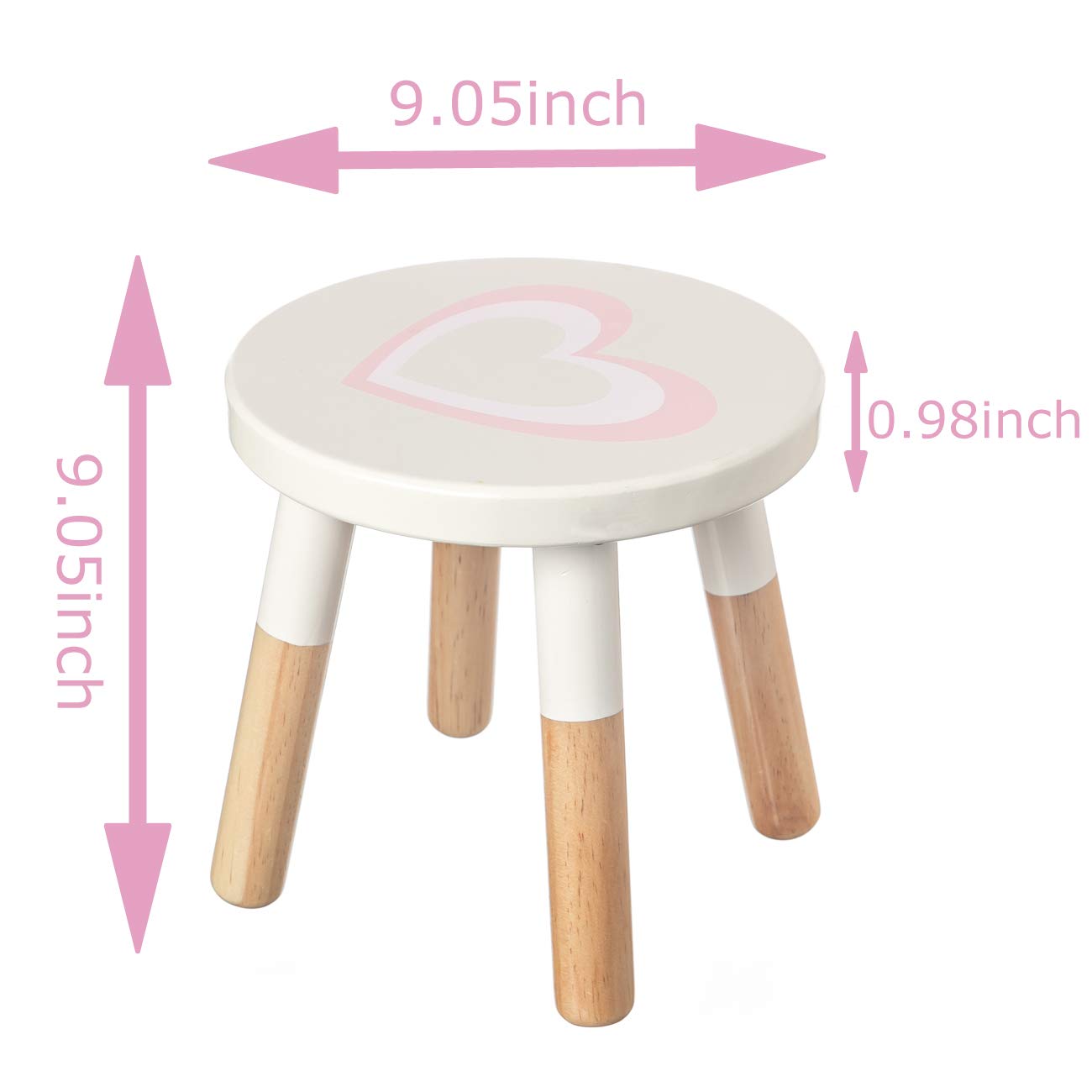 Amazon.com: RUYU Wooden Kids Stool for Sitting, 9.1 Inch Solid