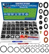 ZDBB 1000 Pcs 18 Größe O Ring und Gummi Unterlegscheiben Kit für Sanitär, Wasserhahn und Duschköpfe - Reparatur Dichtung 519ZxWZ7QYL. AC SR166,182