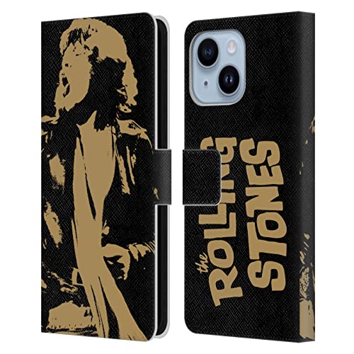 The Rolling Stones étui iPhone 14 Plus en cuir Mick Jagger Grunge