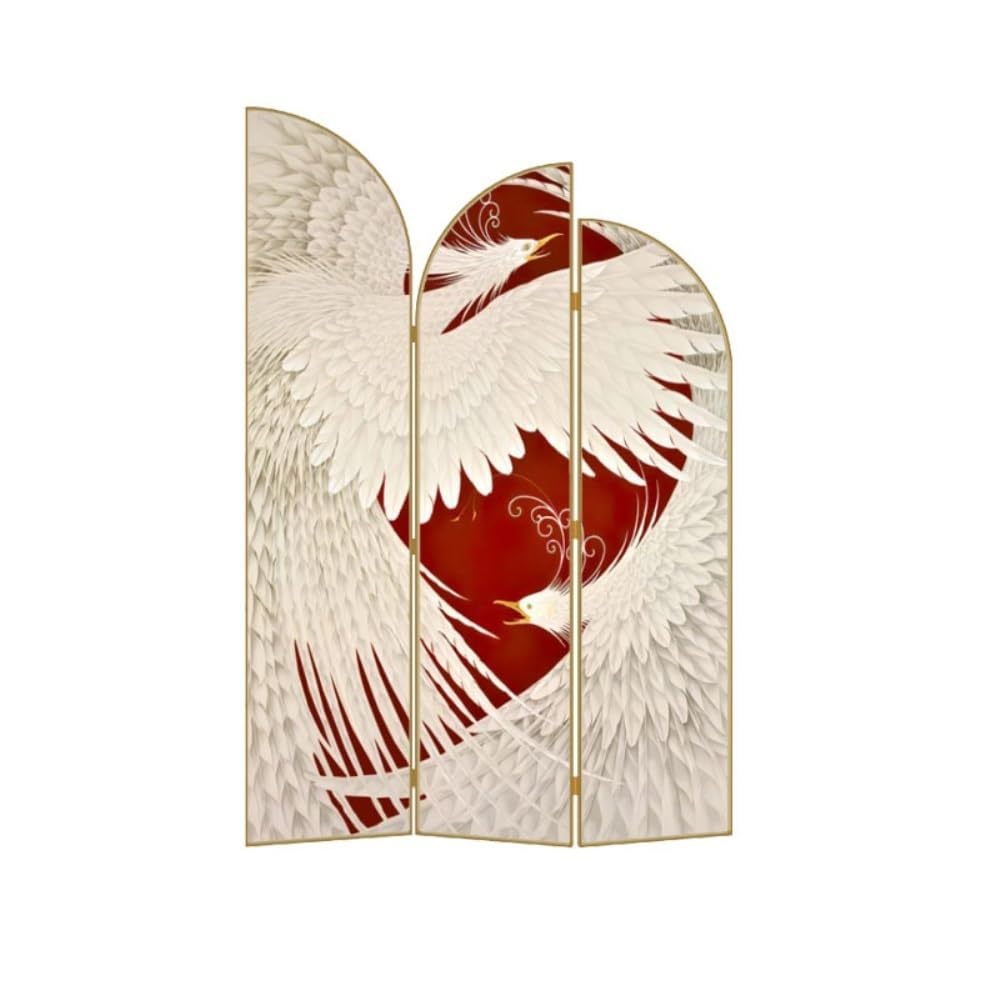 Privacy Screen Screen Partition Decoration Home Living Room Tea Entrance Foldable Background Wall Chinese Phoenix Privacy Room Divider