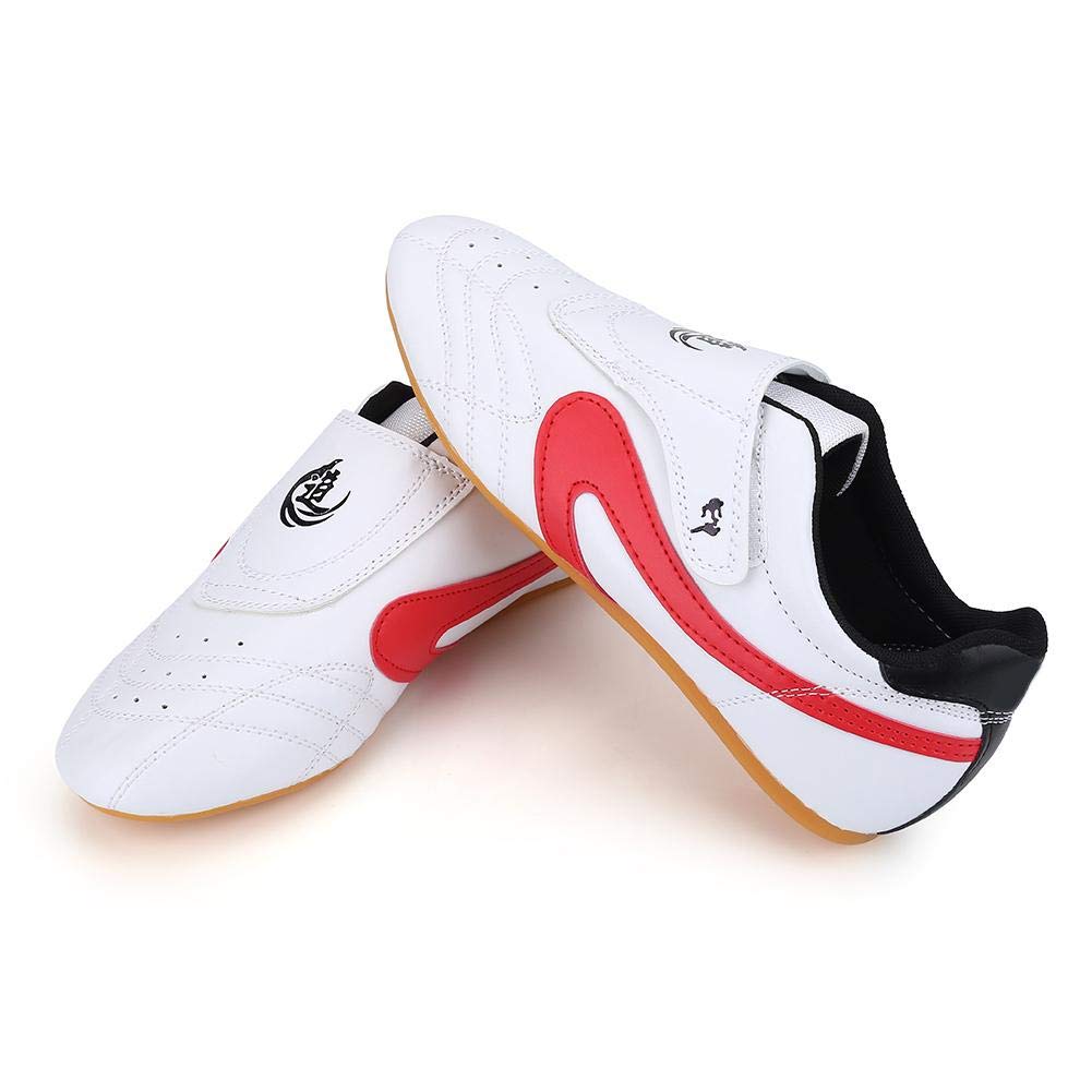 Taekwondo Schuhe, PU Leder Taekwondo Boxing Schuhe Gym Martial Arts Schuhe für Erwachsene(30)