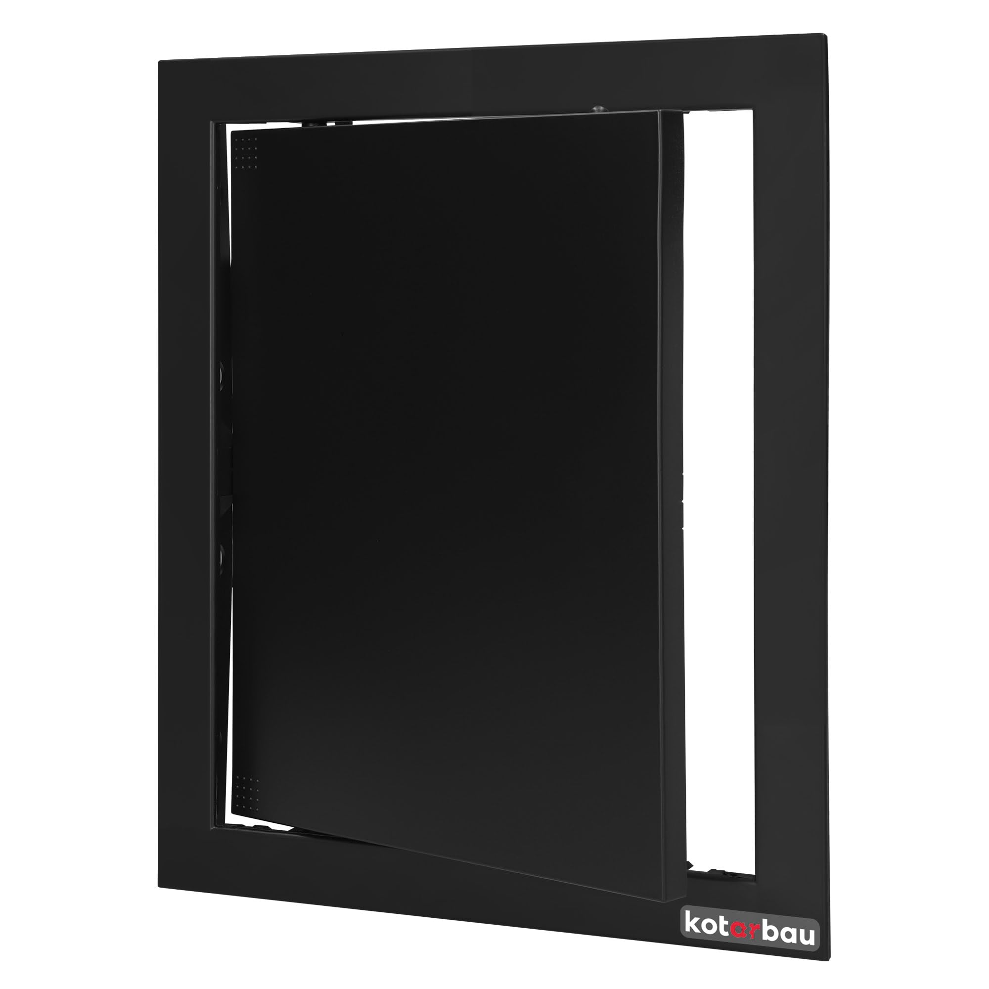 KOTARBAU® Puerta de revisión de 20 x 25 cm, para paneles de yeso, color negro, plástico, tapa de mantenimiento, tapa de revisión, tapa de servicio, puerta de revitalización