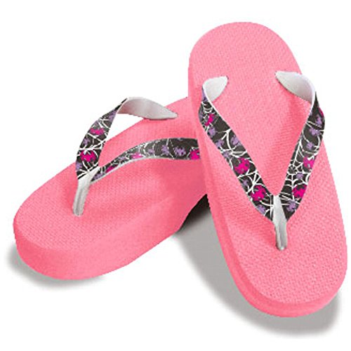 Hajime Geta Geta Clogs, Soft and Water Resistant, Sponge 9.4 inches (24 cm), Pink/Spider (Spider/24), Spider, 24.0 cm