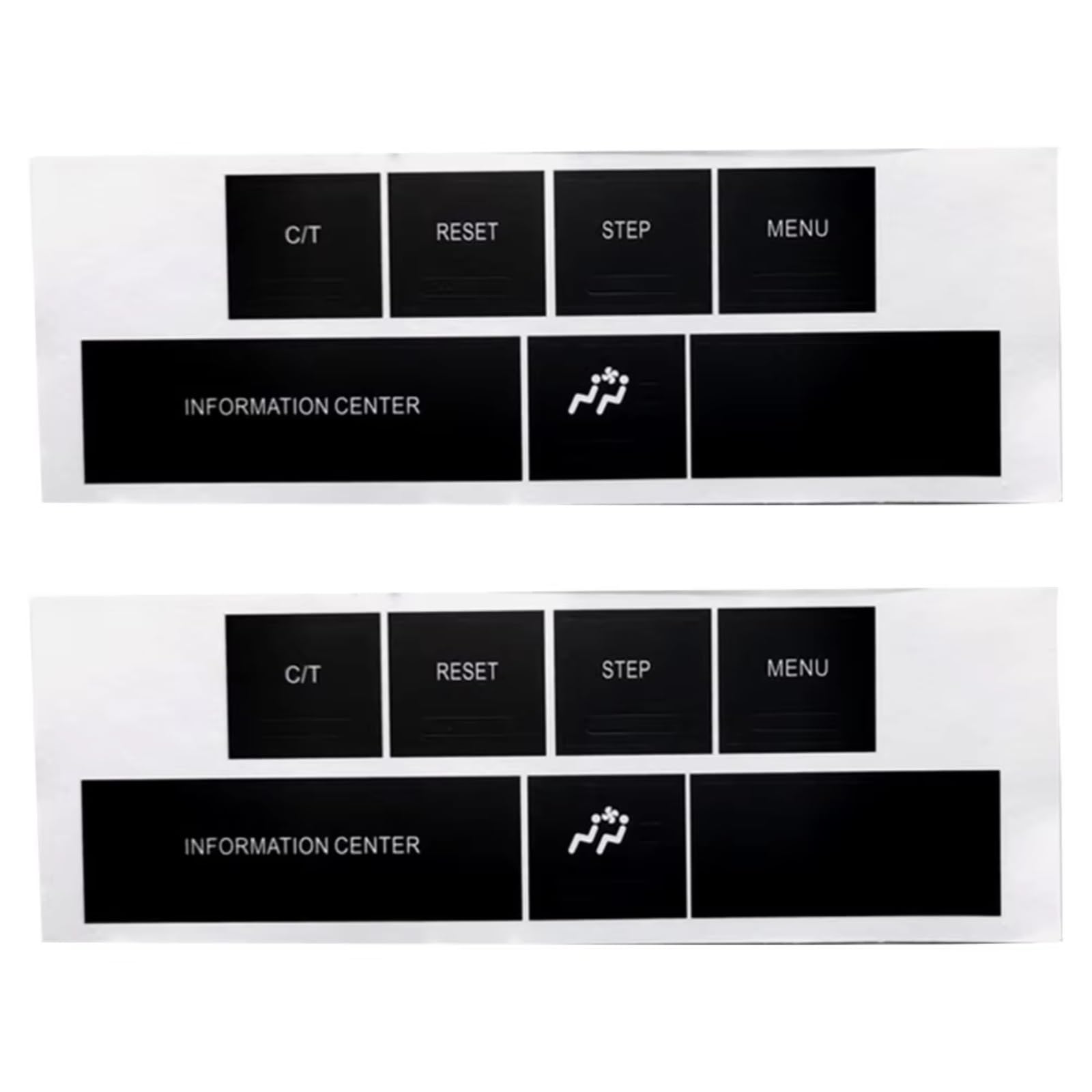 Car Button Stick Compatible with Chrysler for Jeep Control 2005 2006 2007 2008 2009 Information Repair Car Center Console Button Repair Stickers Accessories