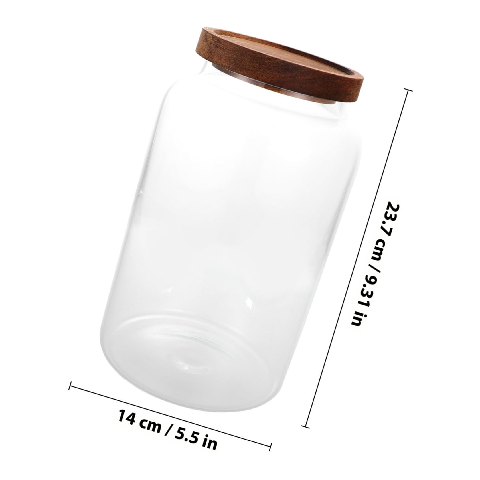 Homoyoyo Großes Vorratsglas Aus Glas 2,8l Luftdichtes Lebensmittelglas Mit Deckel Küchenglas Behälter Zur Lebensmittelaufbewahrung Und Teebehälter