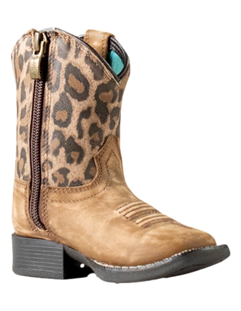 ARIAT Unisex Toddler Lil Stompers Boot, Savannah (Tan/Brown), 6