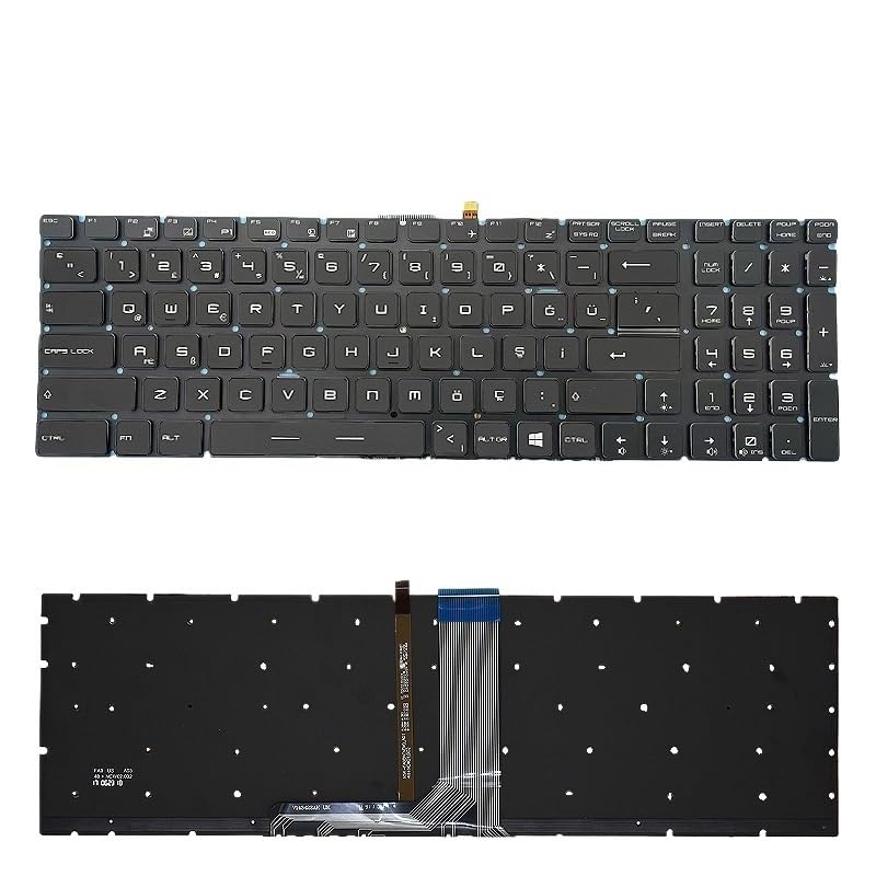 Clavier MSI MS-1795 MS-179B MS-17A1 MS-17B1 avec rétroéclairage TR RGB de rechange