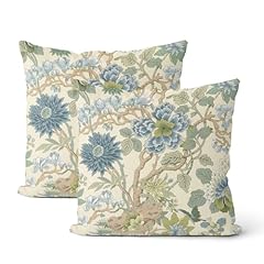 Chinoiserie Blue Green Floral