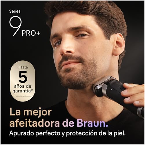 Braun Afeitadora Eléctrica Hombre Series 9 PRO+, Máquina De Afeitar Barba En Seco Y En Mojado Con Tecnología 5+1, Inalámbrica, 60 Min De Uso, Estuche De Viaje, Centro De Limpieza, 9665CCE, Grafito - imagen 2