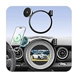Phone Mount for BMW Mini Cooper (2007-2013 R56, 08-14 R55, 09-15 R57, 12-15 R58/R59), Magnetic iPhone Holder, Magsafe Car Mount Charger, 15W Wireless Car Charger, Hands Free & 360°, Car Accessories