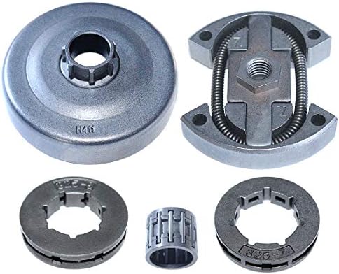 Juego De Tambor De Embrague Y Piñón .325″ 7T Para Motosierra Husqvarna 50, 51, 55, Rancher – Incluye Cojinete De Agujas